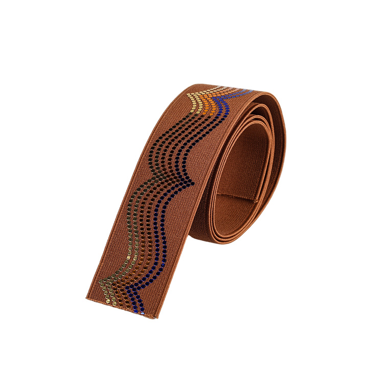 Design Ethnic Style Decoration Webbing Lady Elastic Sandal Upper