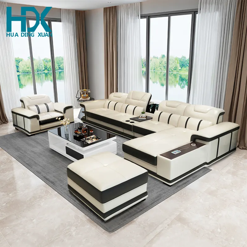 HDX Italian design modern luxury sofa set designs for living room furniture