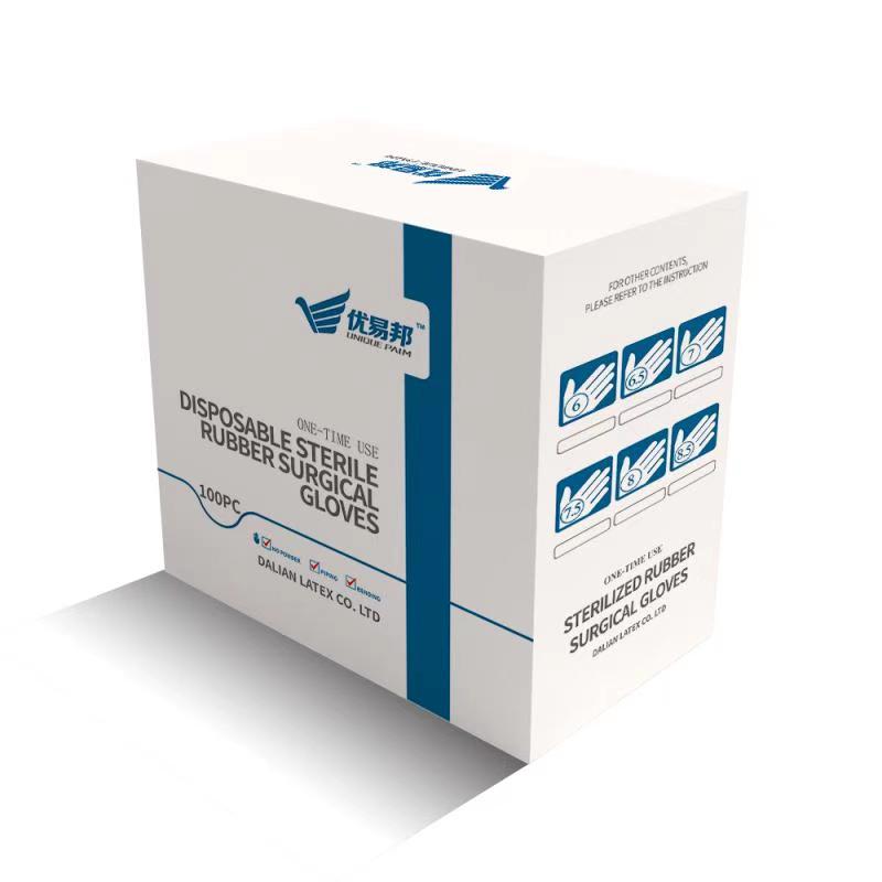 High Quality Safety Medical Surgical Custom Sterile Nature Rubber Latex gloves