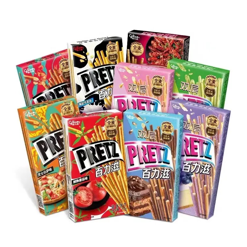 pocky 65g pretz pocky stick biscuits wholesale China healthy Exotic snacks chocolate cookies