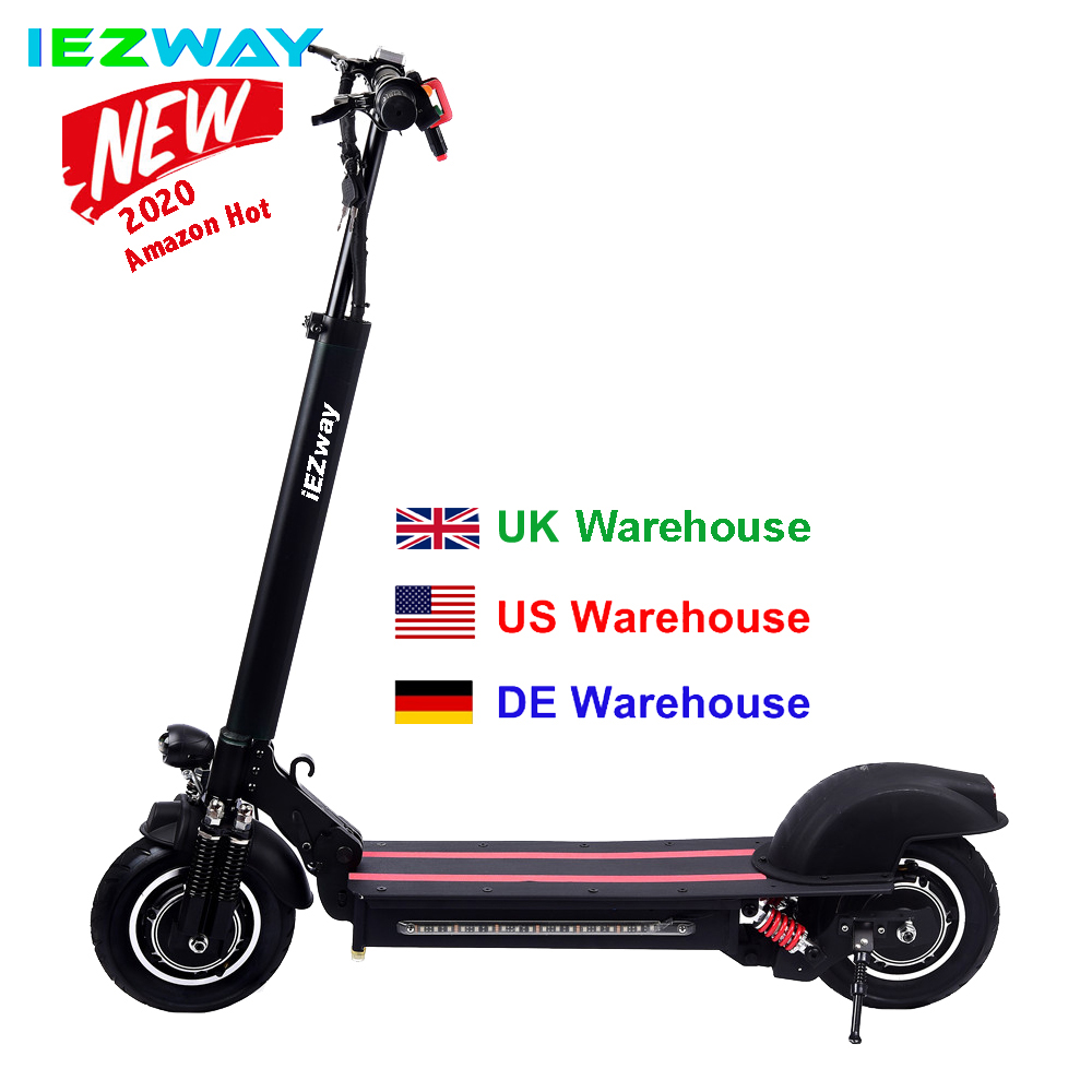 Iezway EZ12 внедорожные 10-дюймовый электрический скутер 1200w 48v с сиденьем, соответствущее стандартам ЕС склад
