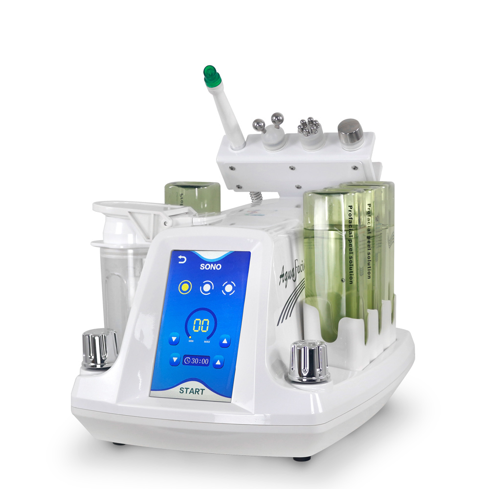 High quality 4 in 1 face lifting portable Aquafacial rf radio frequency machine