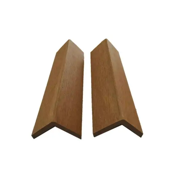CZE Outdoor Wpc Decking edge cover Wood Plastic Composite Floor Accessory Wood Deck Tiles edge side cover