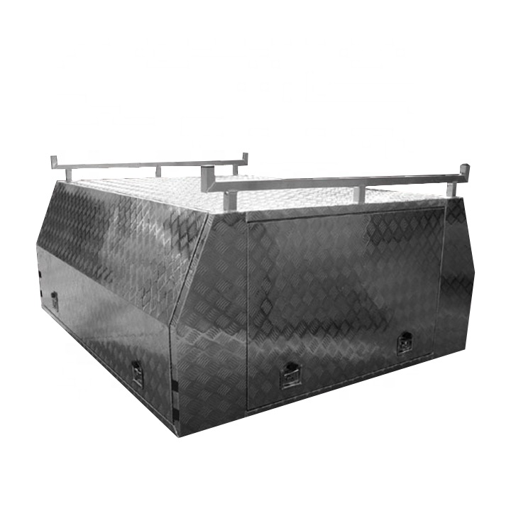 Двойная кабина Ute Canopy 5052 класса Шахматная плита алюминиевая с лестничными стойками