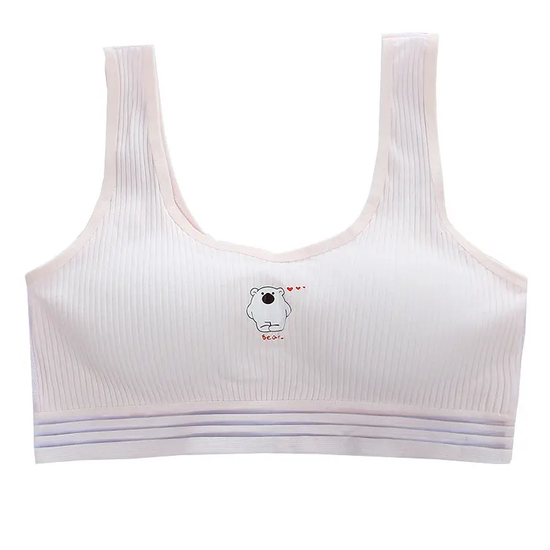 China hot girls bra small vest mesh pure cotton sports ladies vest underwear suspenders