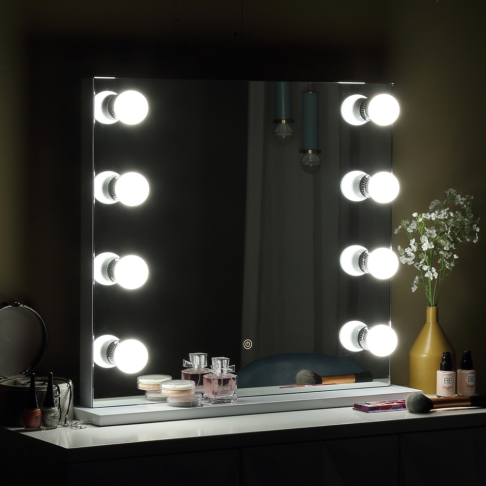 Fast Delivery Led Makeup Vanity Console Hollywood Full Length Mirror Beauty Salon Mirrors