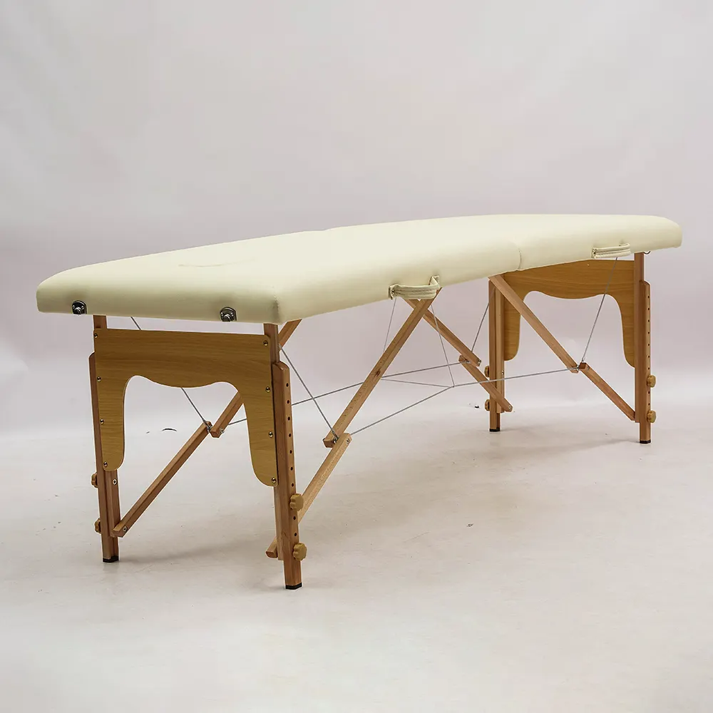 Wholesale Factory Portable Camillas De Masajes Folding Leather Beauty Salon Spa Adjustable Facial Eyelash Massage Table Bed