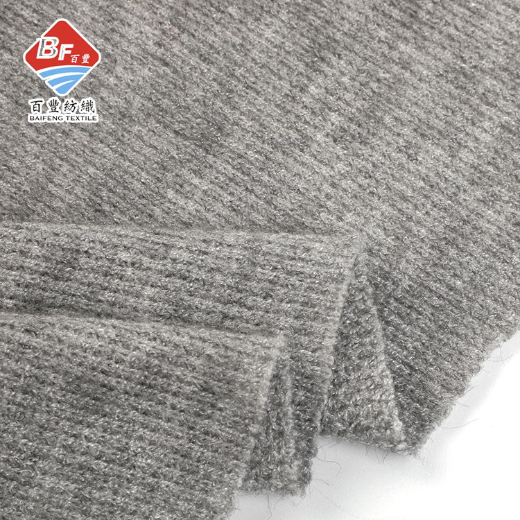 factory supports rayon nylon polyester soft knit angora cashmere fabric for garment