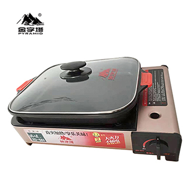 gas portable Camping Tent Oven camping stove gas stove with fry oven