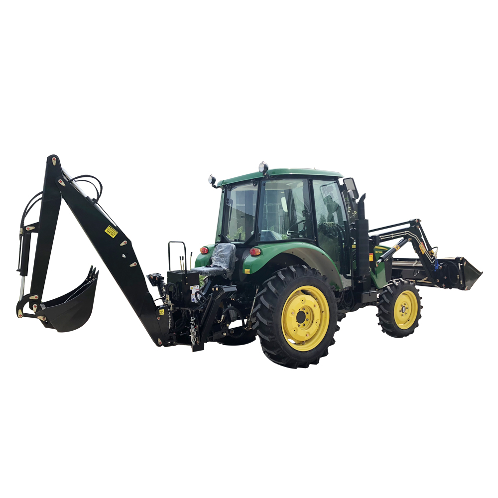 Mini garden tractor with loader backhoe farm tractor tractors with backhoe loader
