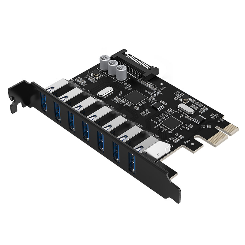 Плата расширения ORICO PCI-e usb 3,0, 7 портов USB 3,0, PCI express
