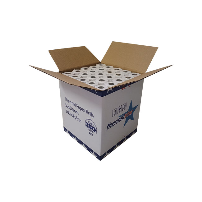 Изготовленный На Заказ 55gsm 65gsm Тепловая рулонная бумага 80*70 57x40 тепловой pos рулон