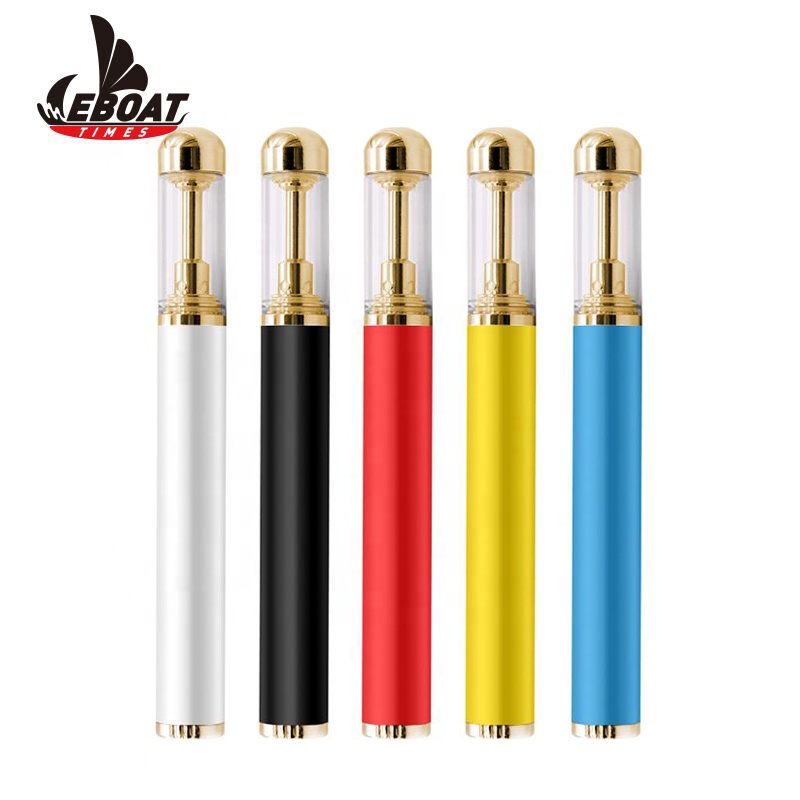 Custom logo Empty Gold cbd vape pen disposable 1ml vape pens with batteries rechargeable
