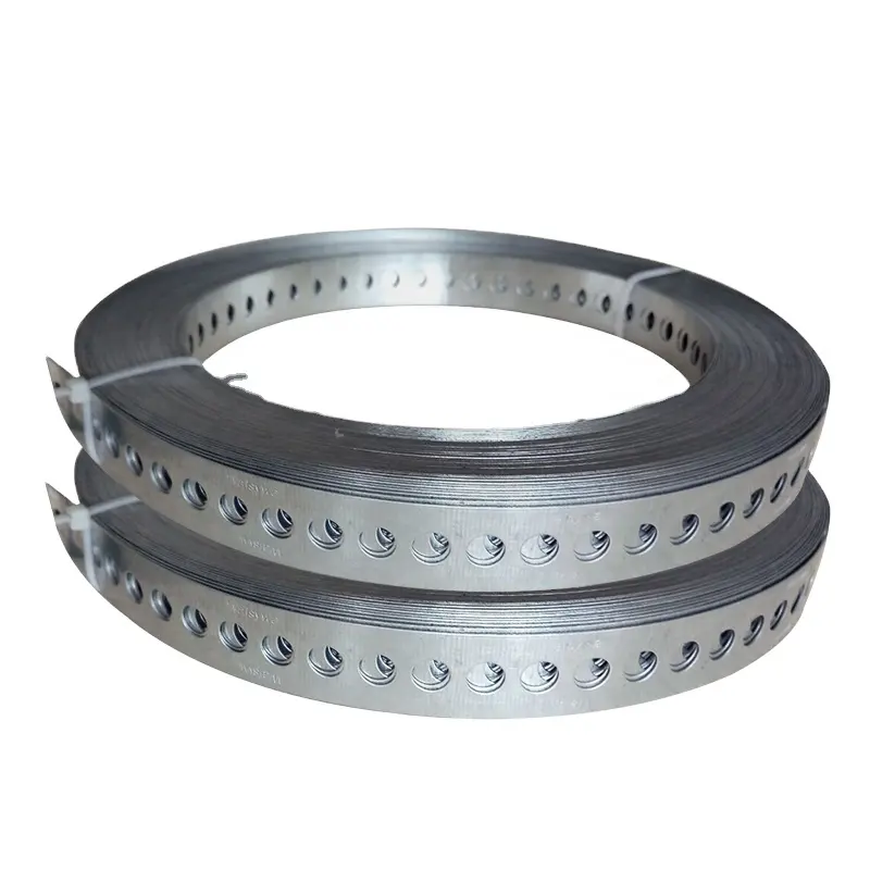 Multi Purpose Punched Steel Banding Strap Perforated Steel Strapping