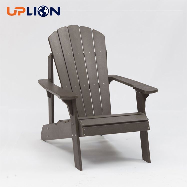 Большое кресло Uplion Adirondack для внутреннего дворика, уличный шезлонг, устойчивое к выцветанию в любую погоду, простое обслуживание, пластиковое деревянное садовое кресло