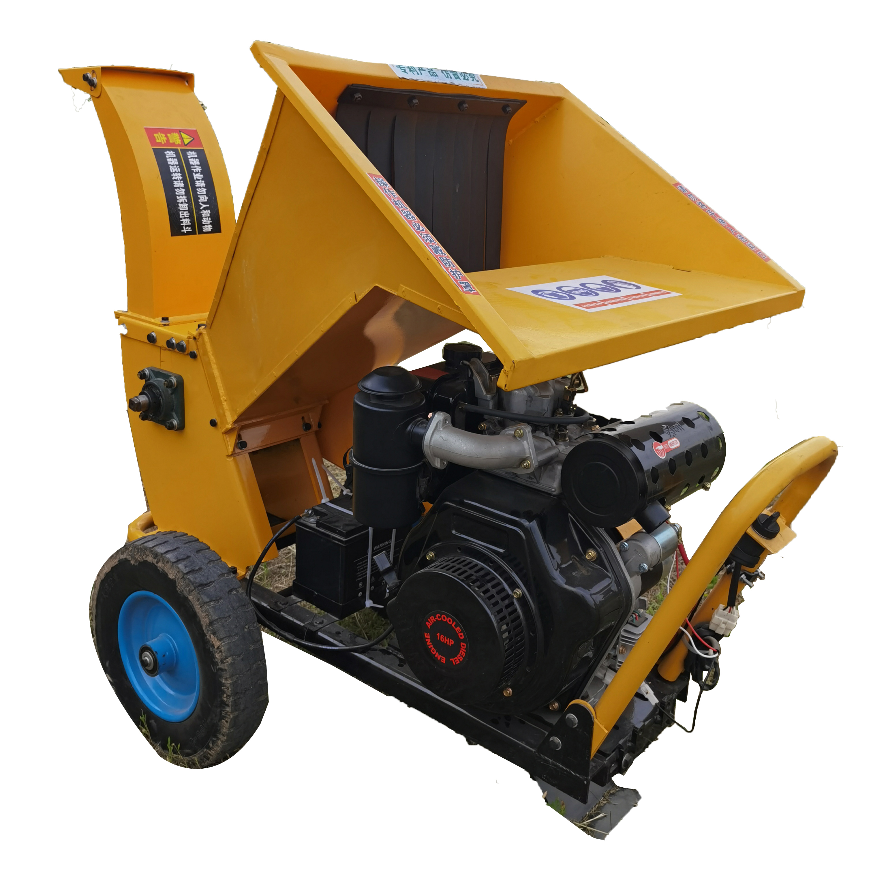 10.8 hp 8kw wood chipper 220v wood chipper gasoline