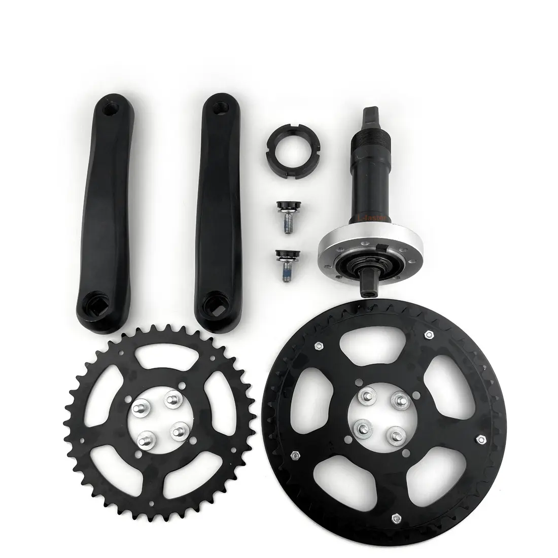 L-faster Freewheel Crankset For Electric Bike Mid-drive Kit 68mm to 73mm Bottom Bracket