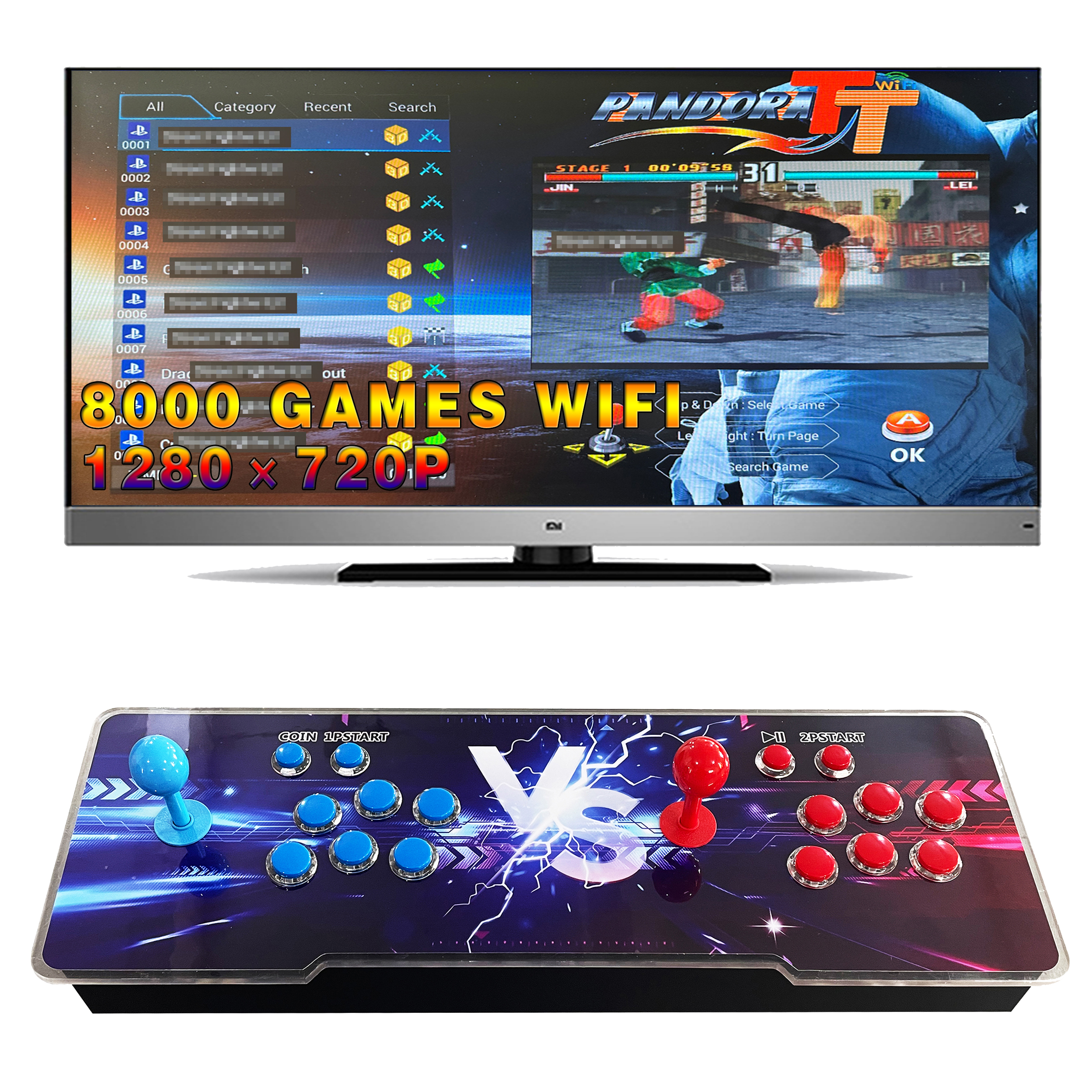 8000 no 1 Wi-Fi Pandora Box аркадная двойная качалка игровая машина новая версия Moonlight Treasure Box домашняя игровая машина игровая коробка