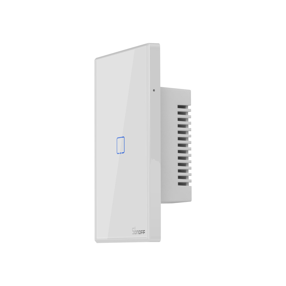 Умный выключатель SONOFF T2US 1C с Wi-Fi, беспроводной сенсорный настенный выключатель, работает с Alexa и Google Home, сенсорная панель из закаленного стекла