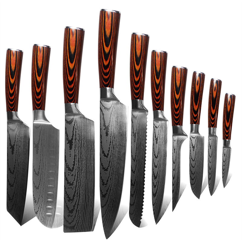 cheap wholesale japan vegetable chopper cake sushi cooking tool home and kitchen colorful utility carving knife sets
