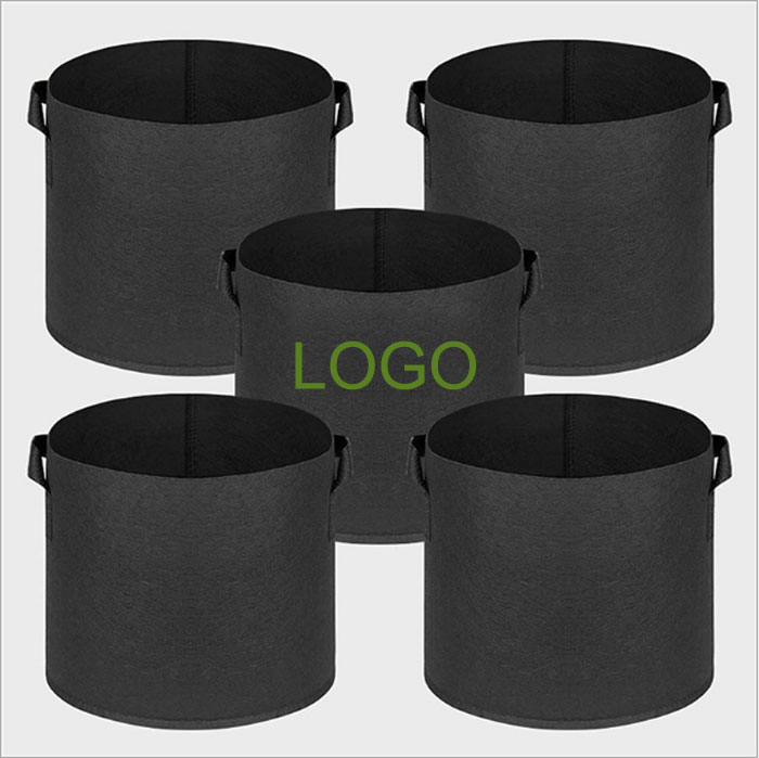OEM Free Samples 1 5 7 10 15 25 30 100 400 Gallon Felt Grow Bags 300g Thickened Fabric Pots plant grow bags with Handles