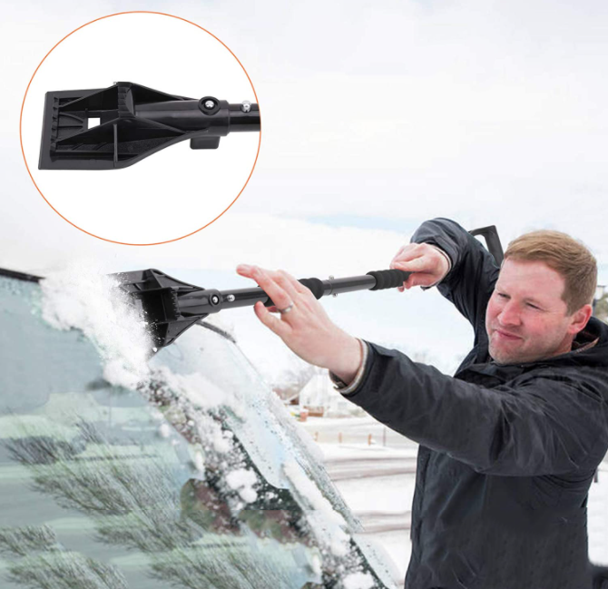 wholesale Detachable three-in-one car wash brush soft Snow Brush car cl eaning brush Ice Scraper snow shovel 3-piece set