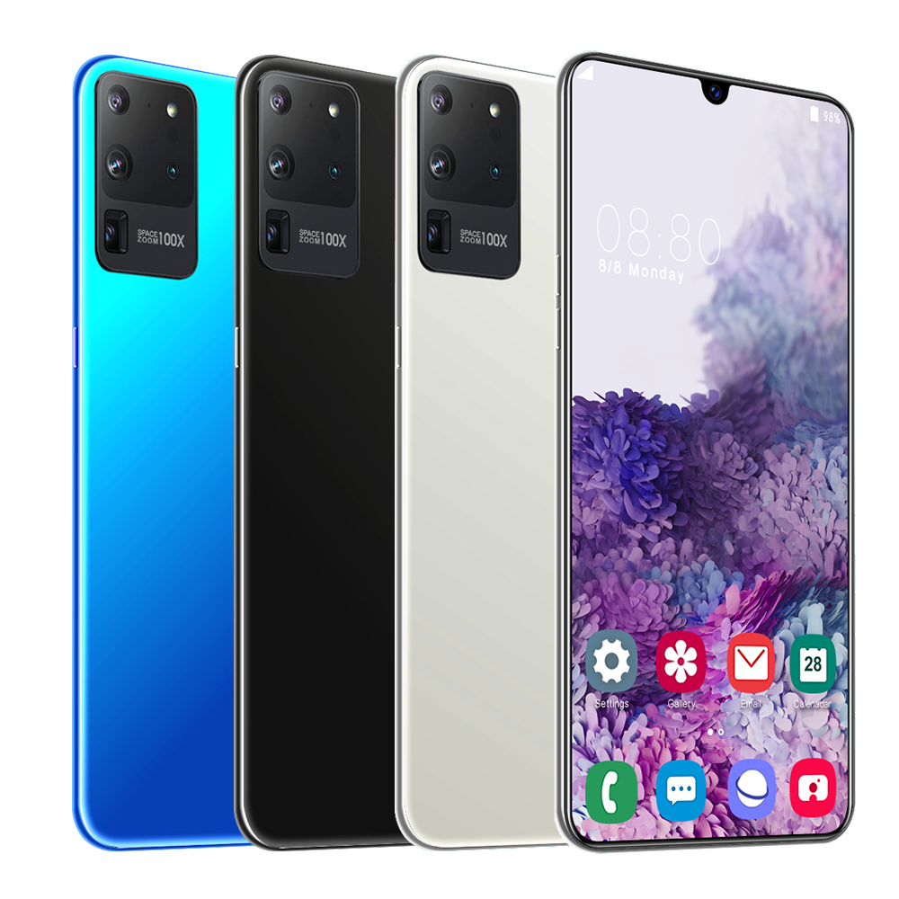2021 Новый 6,5 дюймов экрана падения S20U смартфон мобильный телефон 12 + 512G Android OS 9,0 4G 5G сотовый телефон