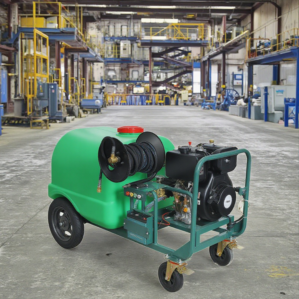 Black Cat High-Power Diesel Gasoline Cleaning Machine Commercial Outdoor Mobile Self-Contained Water Tank Floor Washer Cleaners