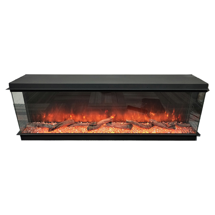 China Manufacturer Fireplace Electric Heater 750W 1500W Decor Flame Fireplace with 3 Groups LED lights