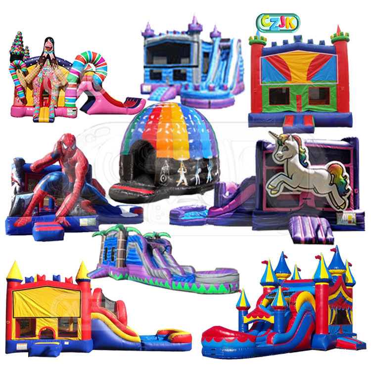 moonwalk bouncer jumper jump bouncy castle inflatable commercial bounce house for kid party combo with water slide pvc air moon