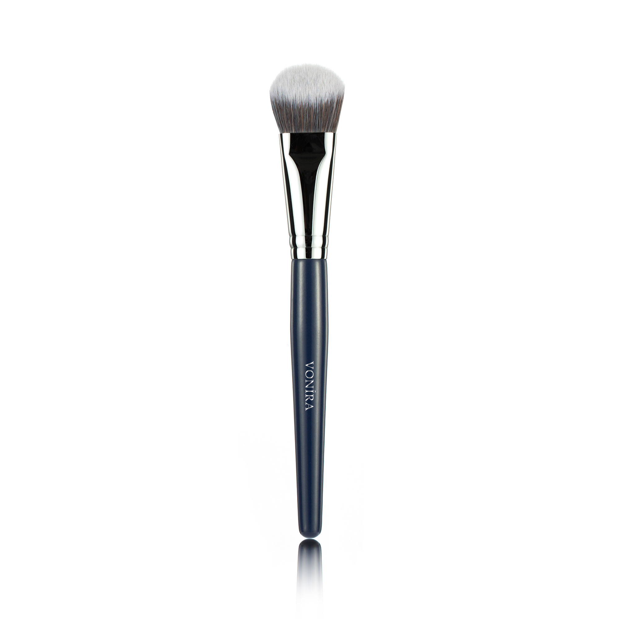 Vonira Collection Pro кисти для основы под макияж с серебристой медной деревянной ручкой