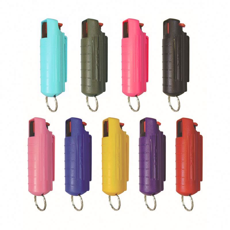 Plastic Shell With 20ml Self Defense Pepper Spray Keychain