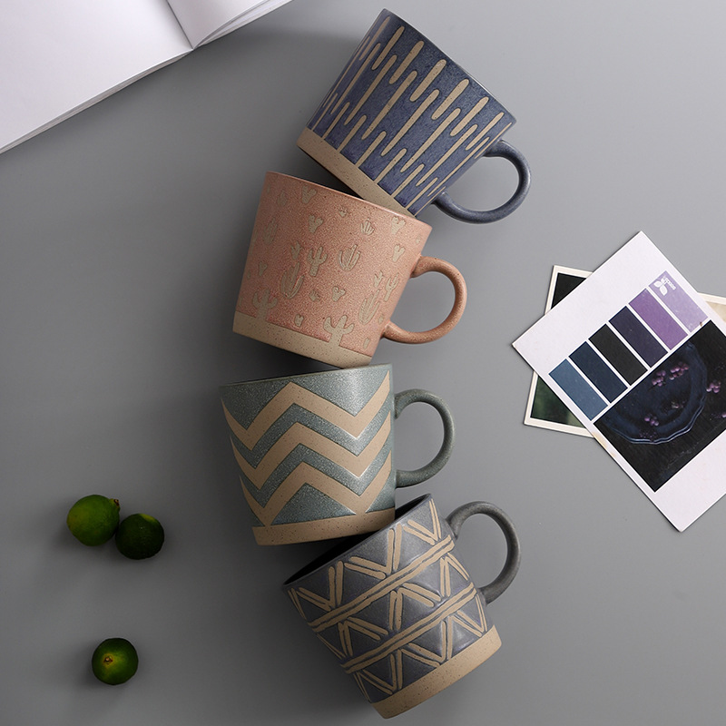 Nordic Classic Ceramic Water Cup Household ins Rough Ceramic Mug Coffee Cup Handmade Mugs Pottery