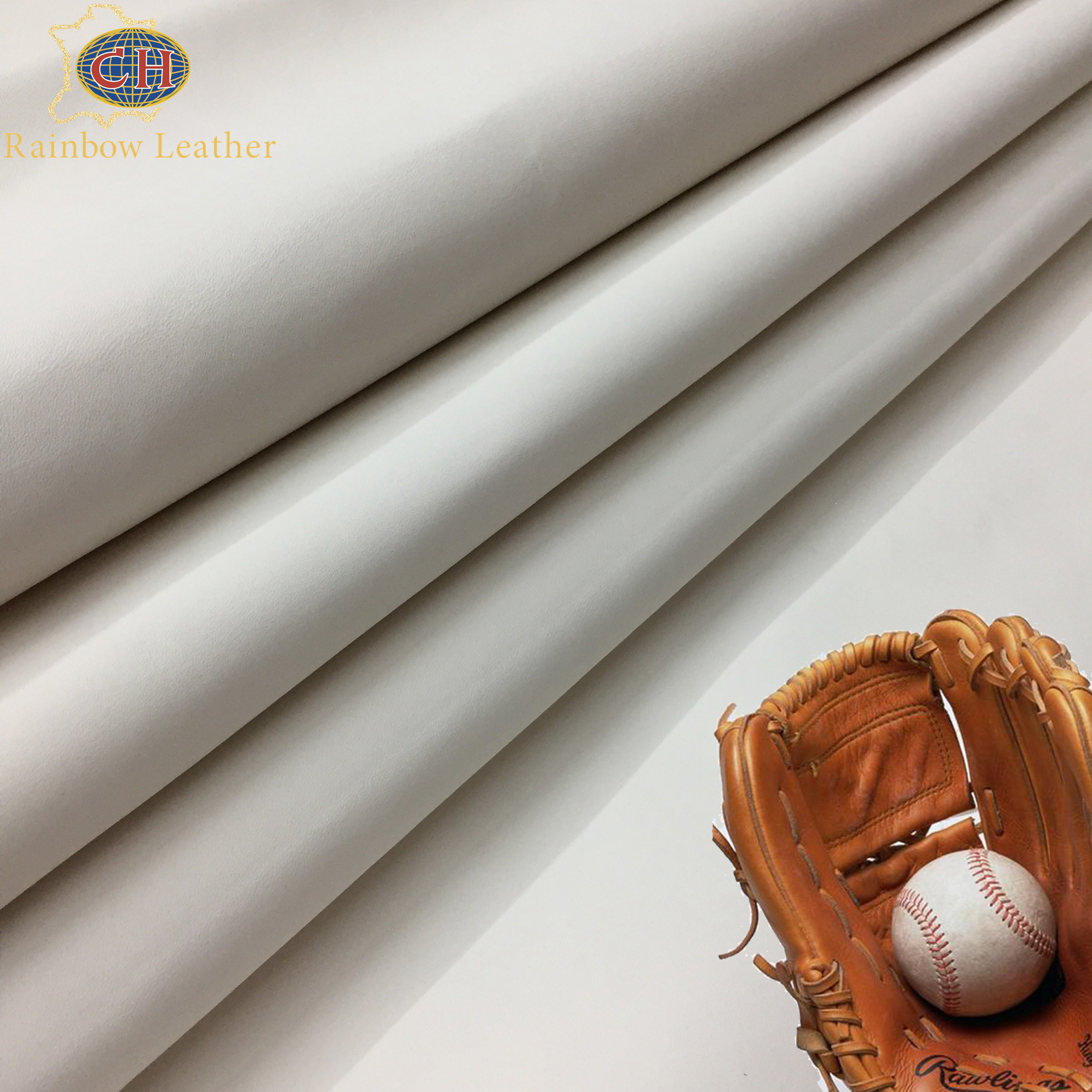Baseball genuine leather white cow leather chrome free eco-friendly for making baseballs and bags