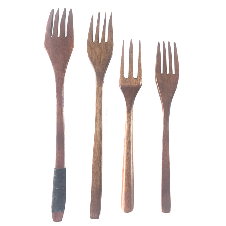 Wholesale cheap wood fork Tableware Dinnerware Bamboo Wooden Forks