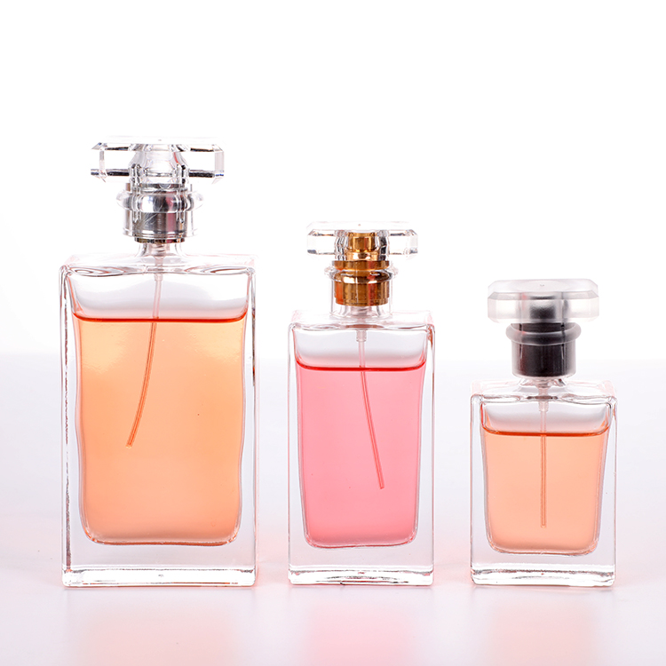 Необычные пустые прямоугольные флакон Parfum 50 мл 100 мл Духи спрей стеклянные бутылки