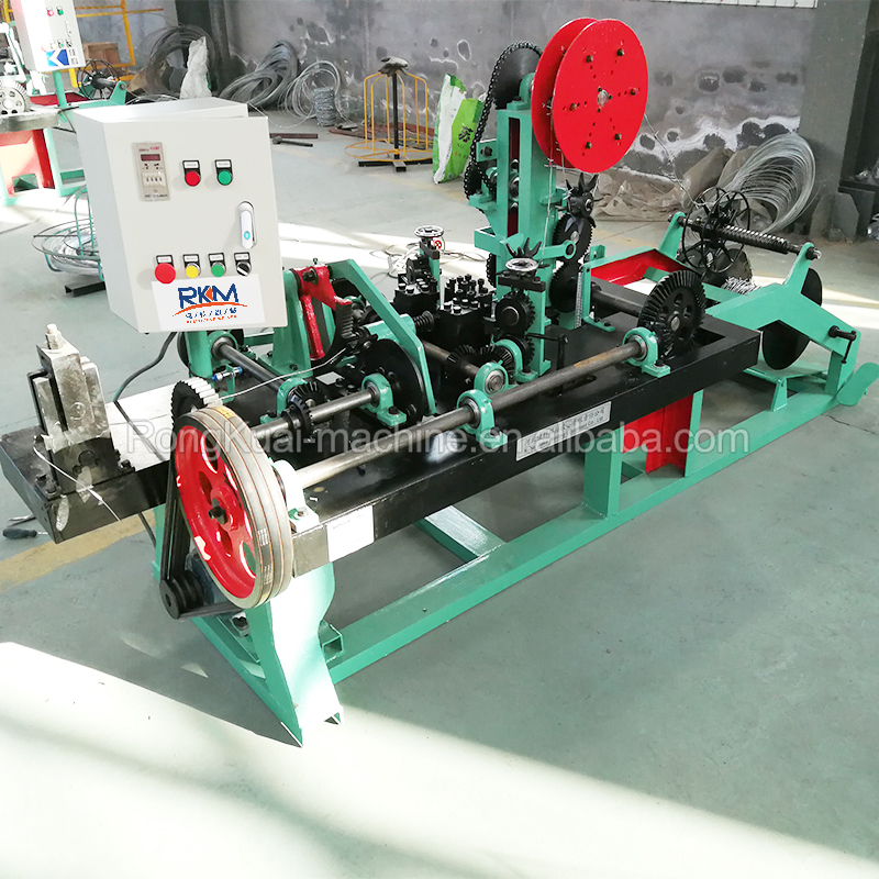Safety farm protection cnc electric steel barbed wire making machine fence