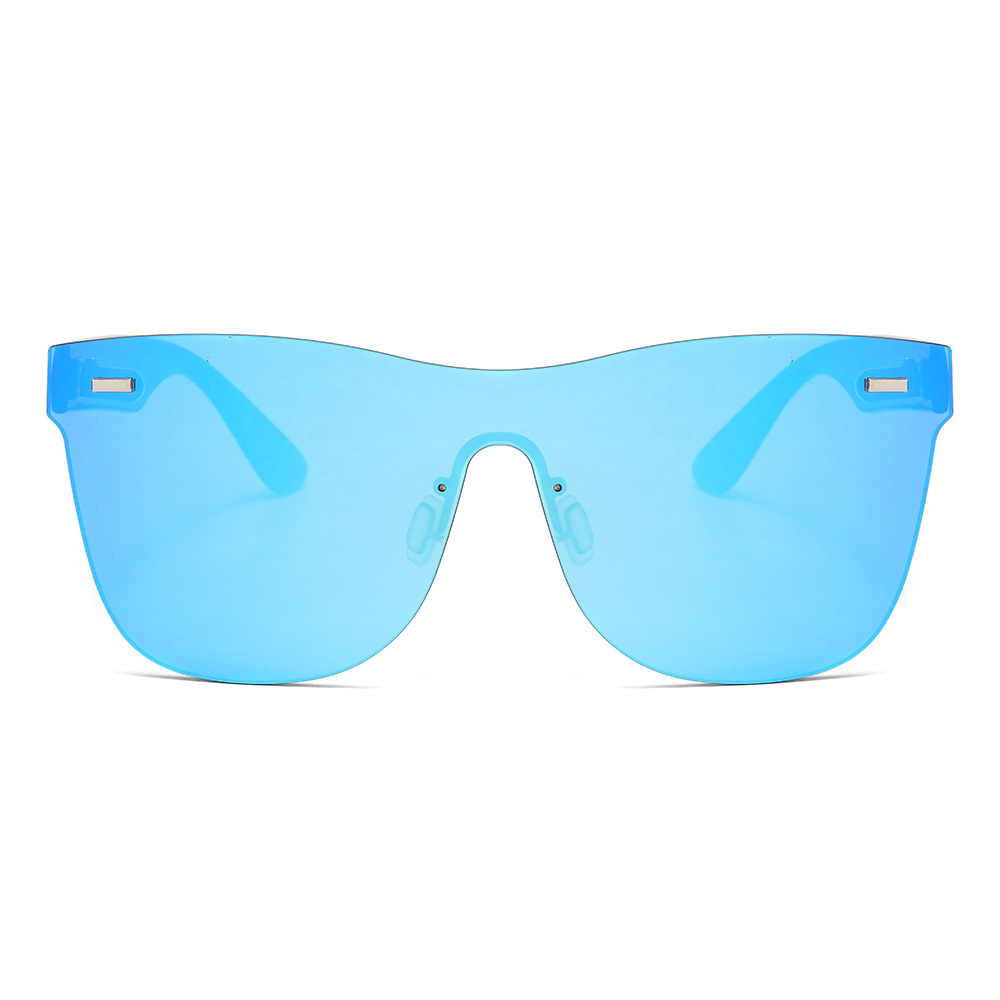 Superhot Eyewear 11361 UV400 Rimless Mirrored One Piece Lens Sunglasses