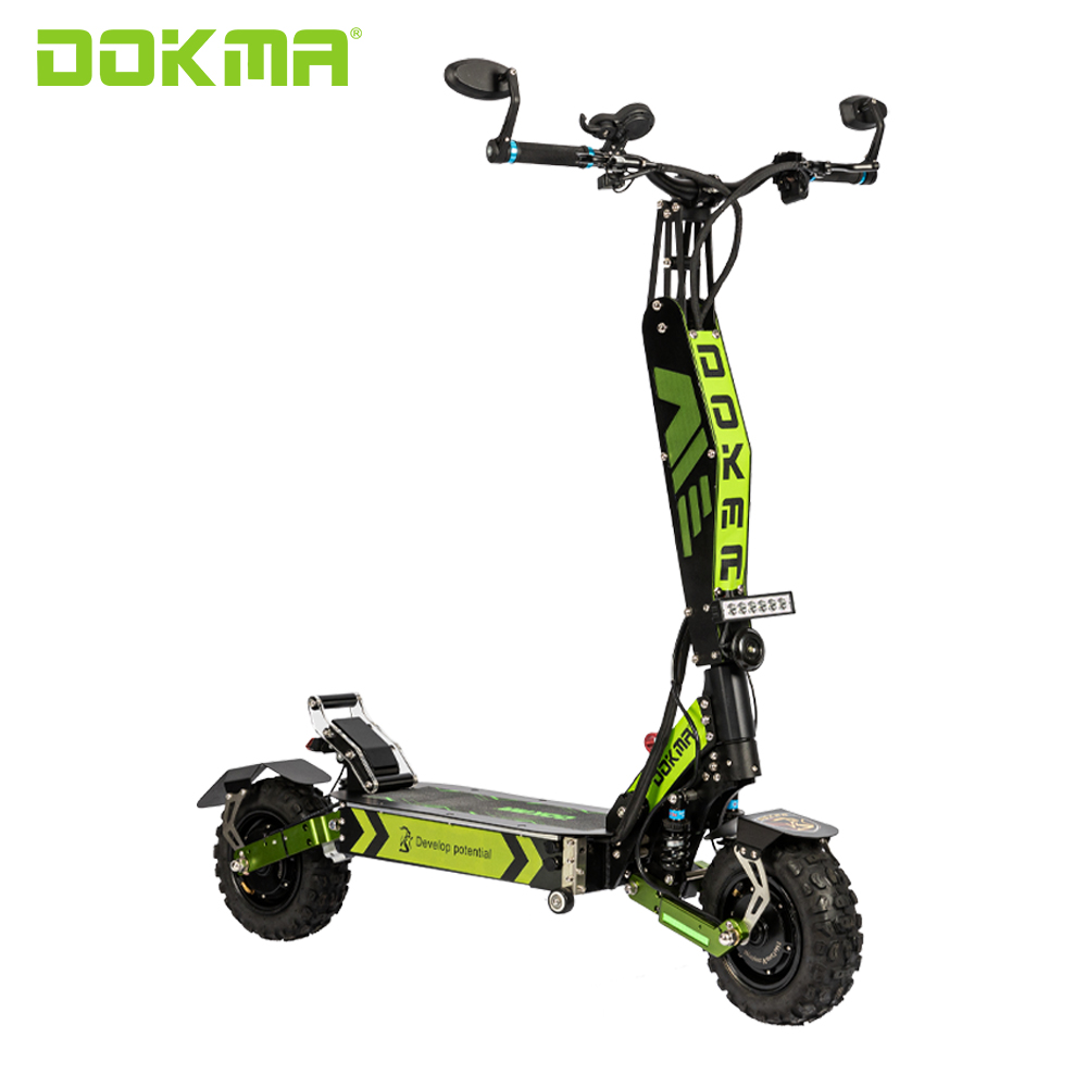 Dokma 11 дюймов шины D-NINJA 2020 электрический скутер 60V 4000 Вт двойной двигатель гидравлическая амортизация