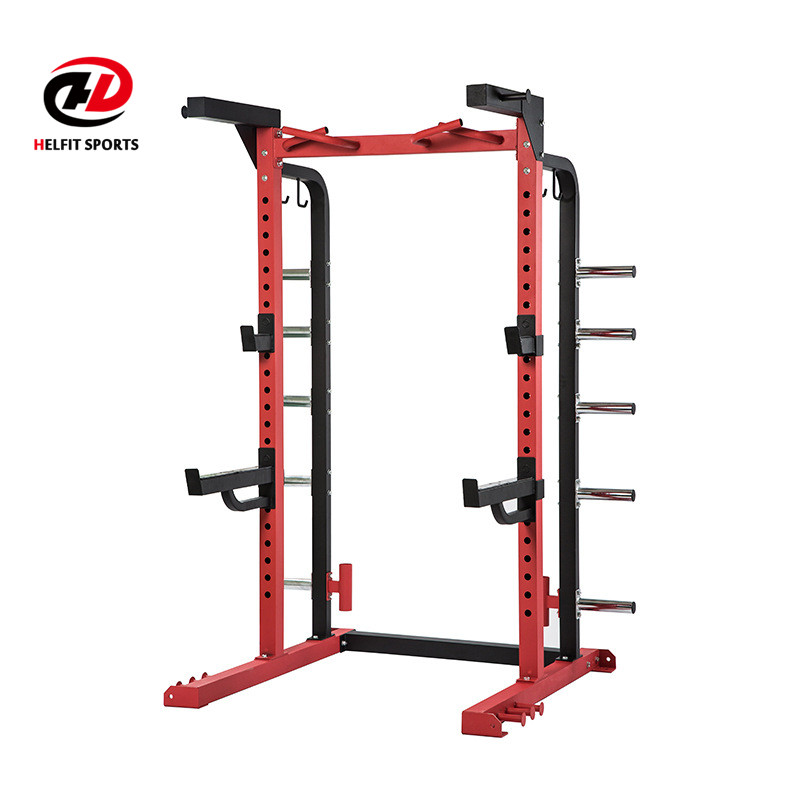 Тренажерный зал Power Cross-Fit стойка для тяжелой атлетики Регулируемая половинная стойка для приседаний