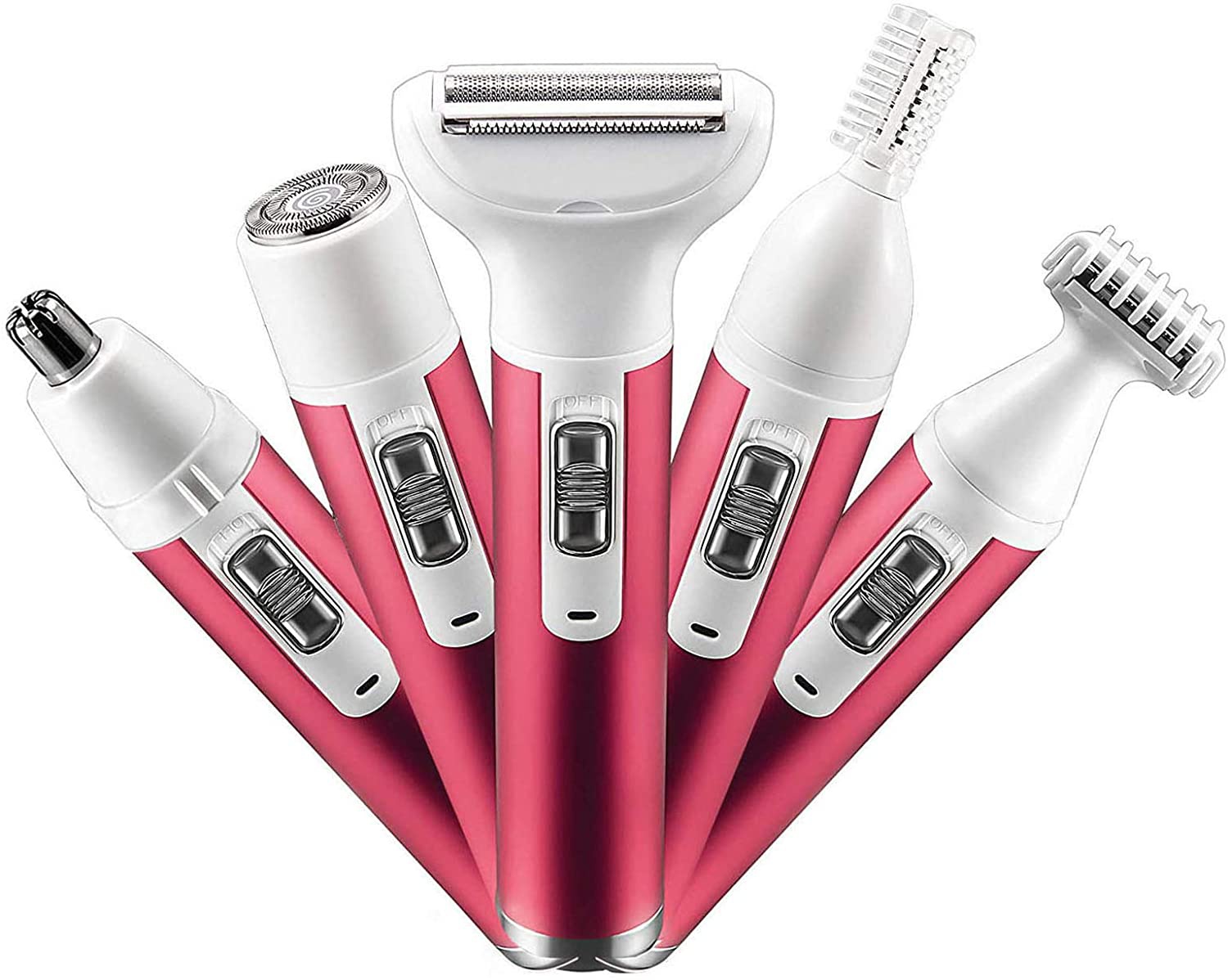 Factory Direct Sale 5 In 1 Womens Lady's Body Hair Shaver Machine Hair Removing Shaver Trimmer For Women