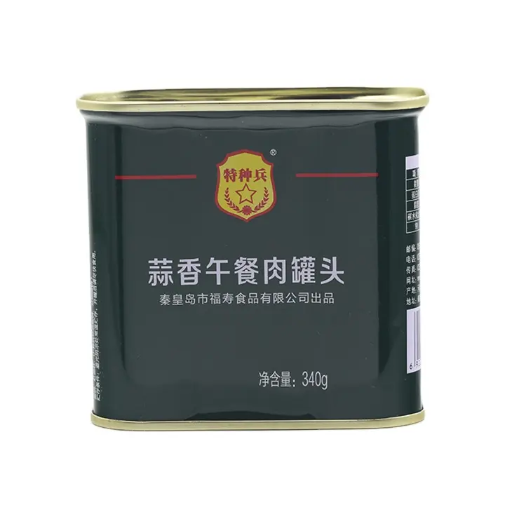 Asian Luncheon Meat Canned Food 340g Garlic Flavor  Canned Pork Luncheon Meat