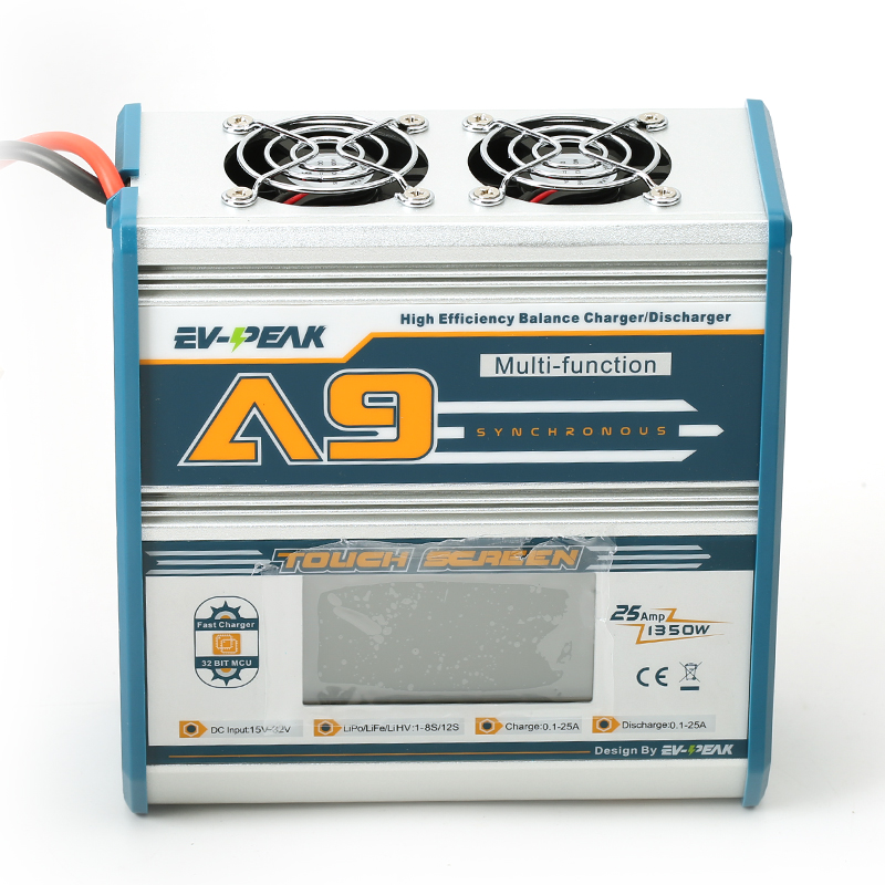 EV-PEAK A9 1350W 25A многофункциональное интеллектуальное зарядное устройство с сенсорным экраном/зарядное устройство