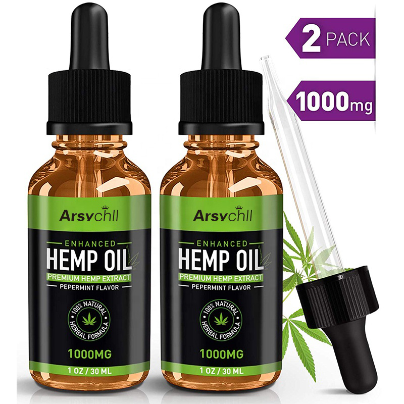 Частная этикетка 100% чистого серебра полный спектр облегчение боли CBD конопляного масла