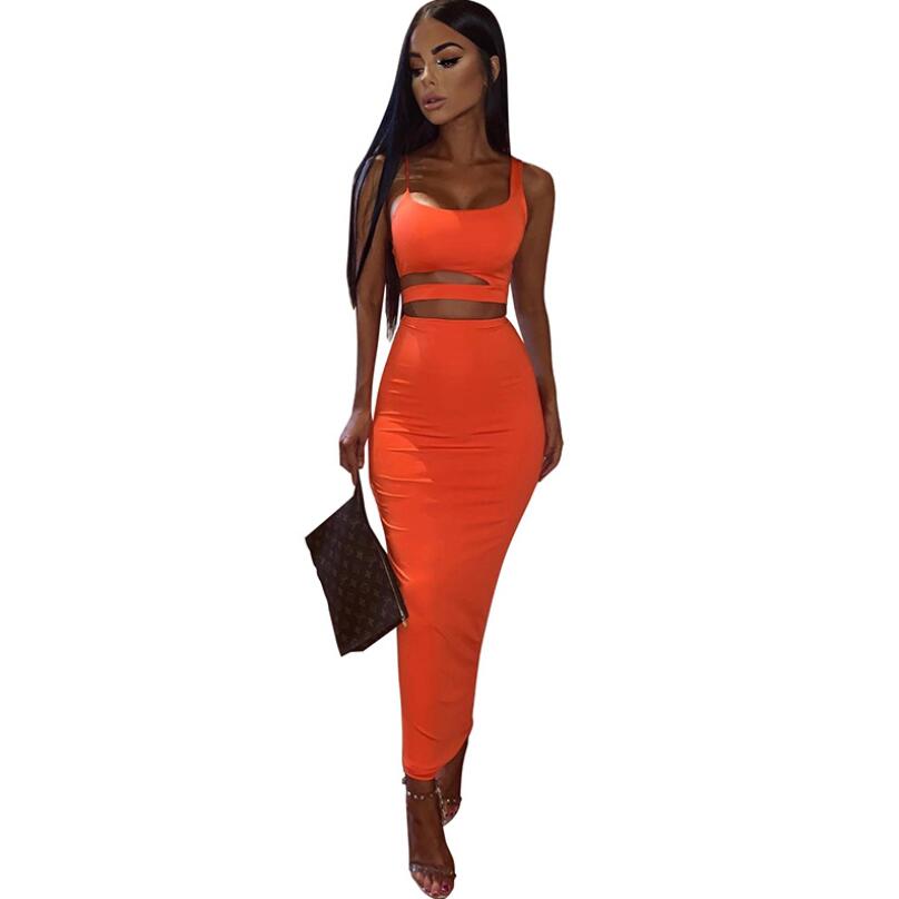 Two 2 Piece Set Women Outfit Crop Top And Skirt Matching Sets Woman Tracksuit Streetwear Y12040