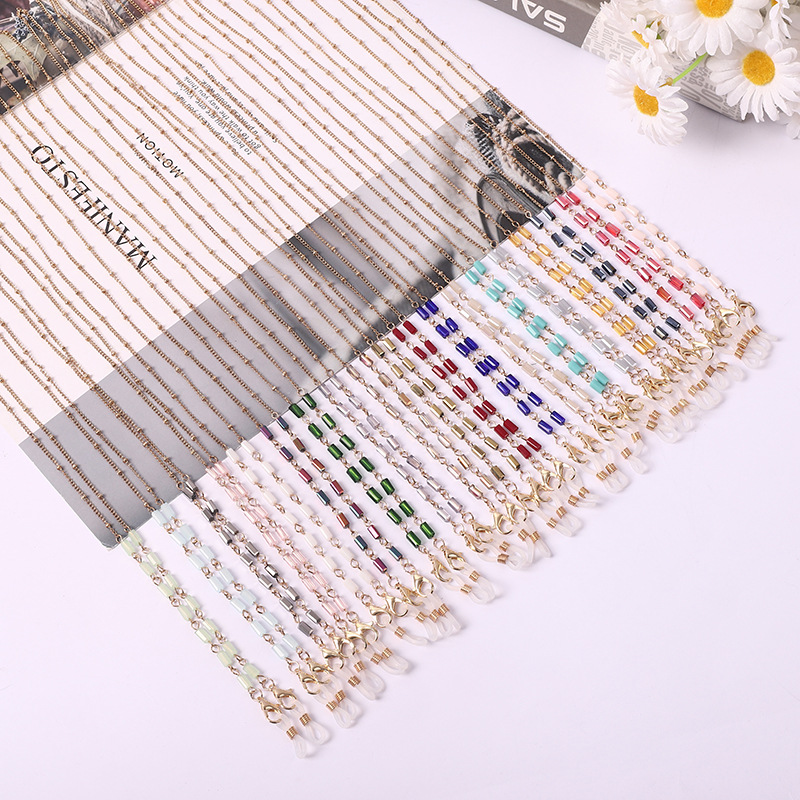 Multicolor Acrylic Glasses Necklaces Neck Glasses Chain Anti Losing Hanging Rope Glasses Necklaces