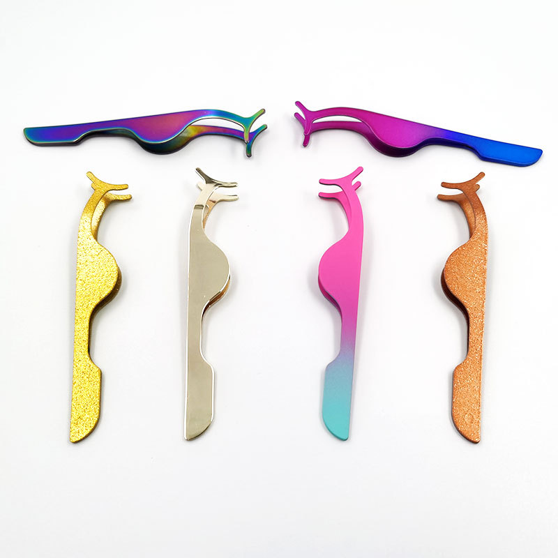 T-1 Hitomi Makeup tools Private Label custom eyelash tweezers eyelash applicator tool for eyelashes