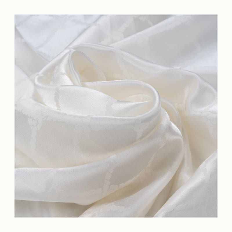 Smooth pearl luster 190111 factory direct sales of high quality 100% silk jacquard fabric