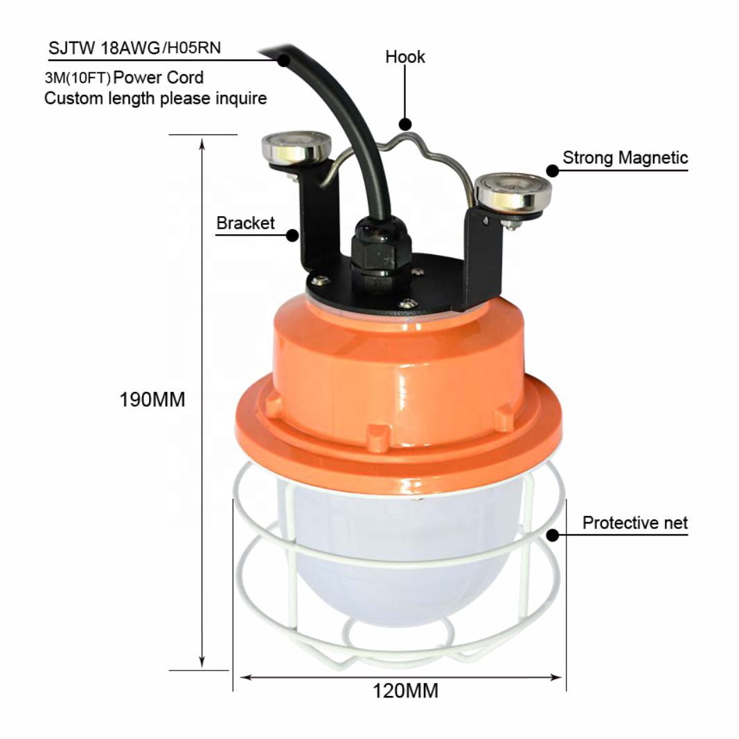 20W Portable LED Work Light with magnet for Temporary Construction Site