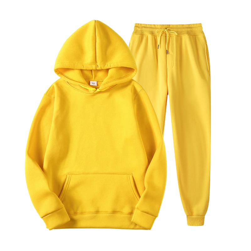 2021 Autumn winter jogger fashion high quality sport clothes tracksuit pullover hoodie sweatshirts sets plain sweat suits